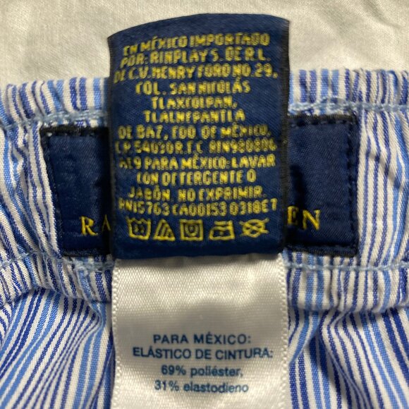 Polo Ralph Lauren Men's PJ Pants or Lounge Pants Elastic Waist Blue Gray, sz 3XL - Picture 8 of 10